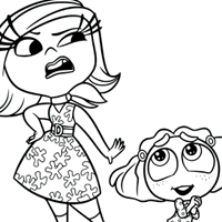 Inside Out 2 coloring page