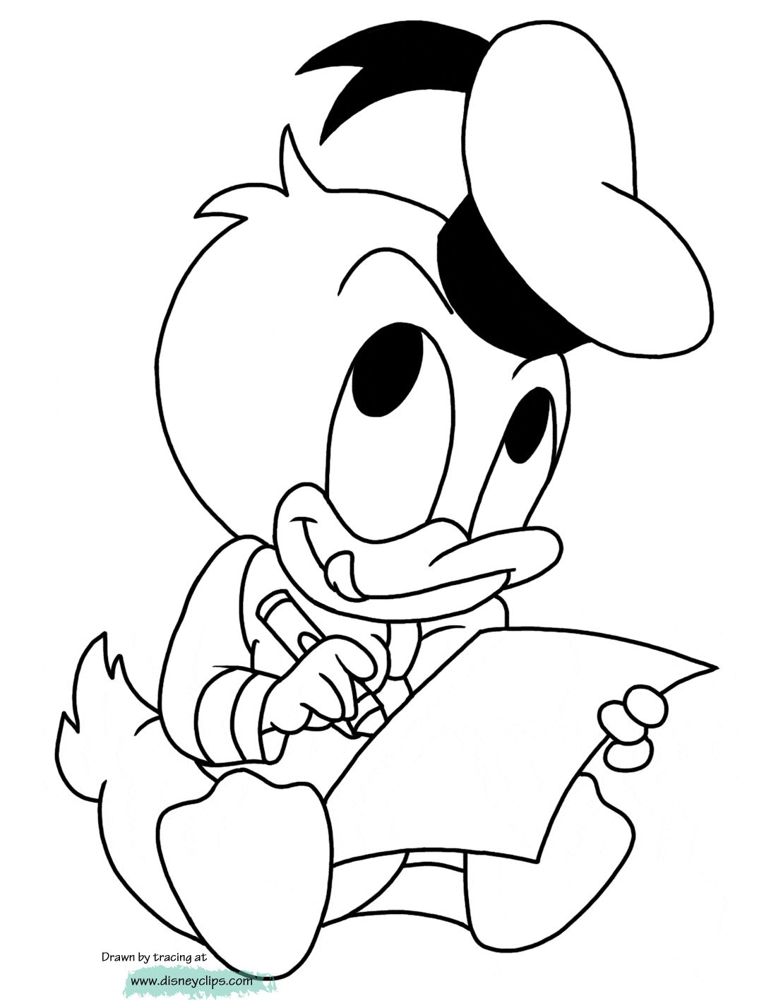 goofy baby coloring pages