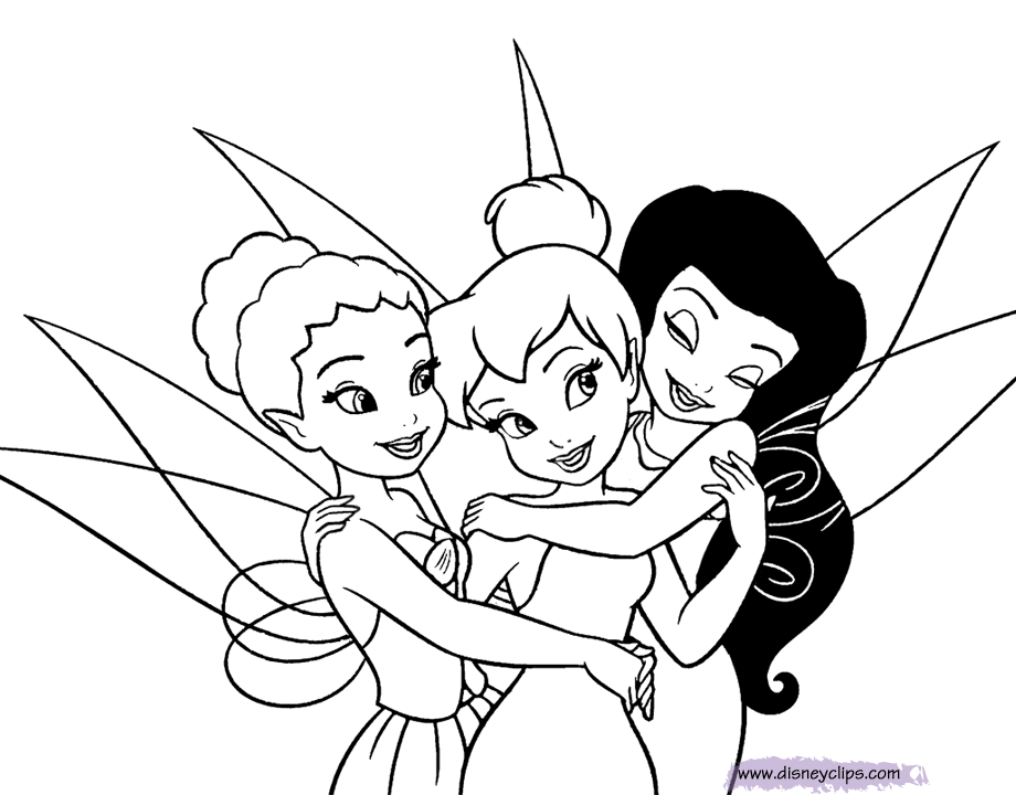 145 Cute Disney Fairy Coloring Pages with Animal character