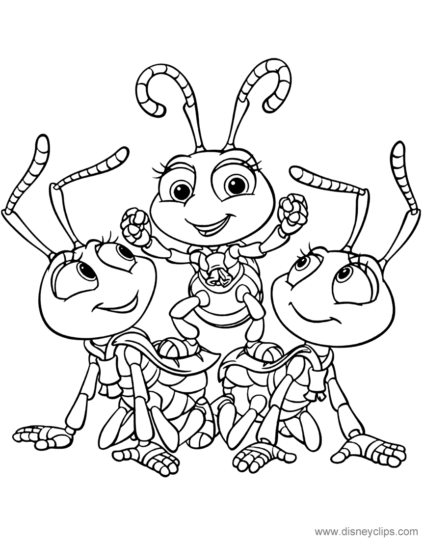A Bug39s Life Coloring Pages Disneyclipscom