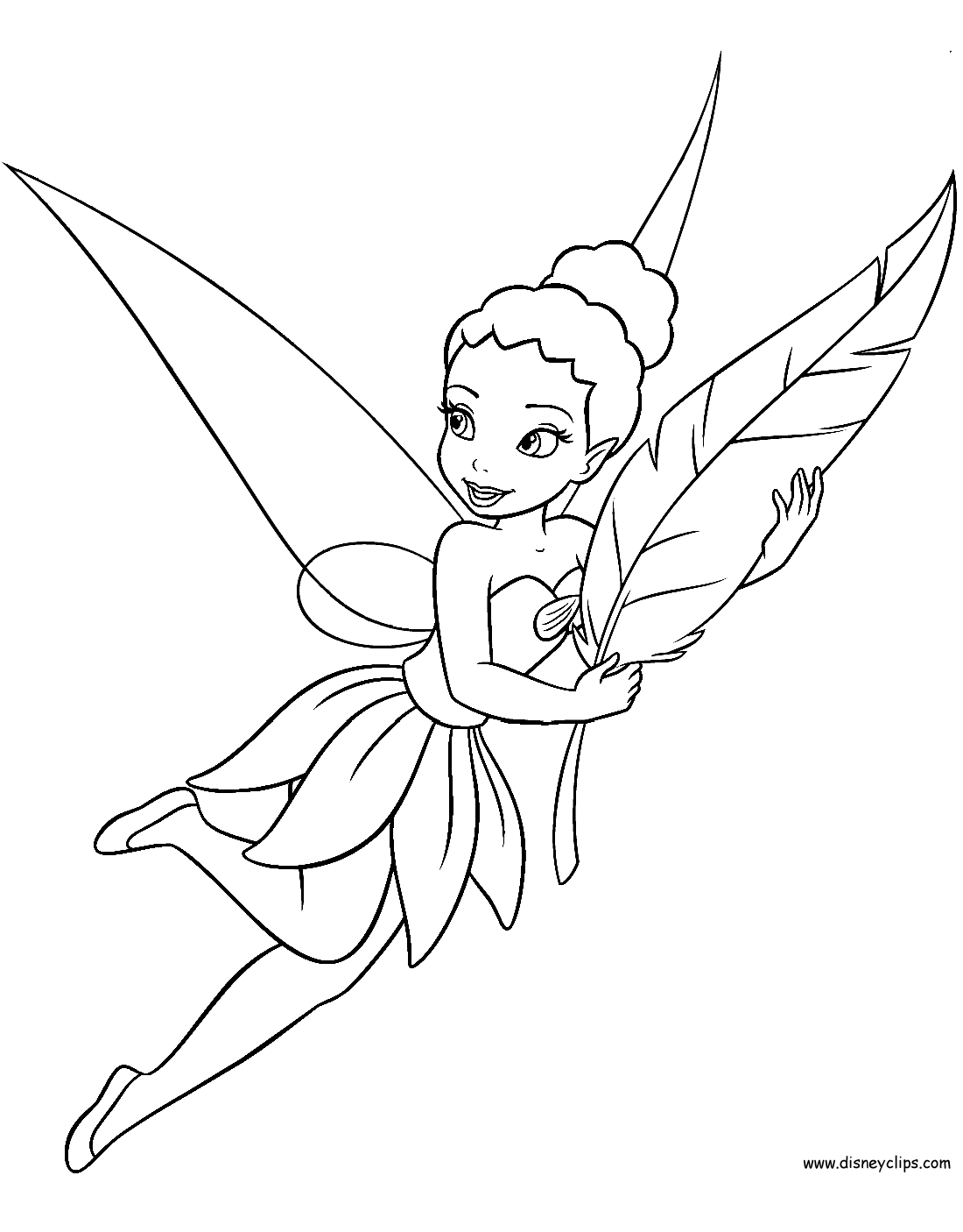 coloring page Iridessa s feather