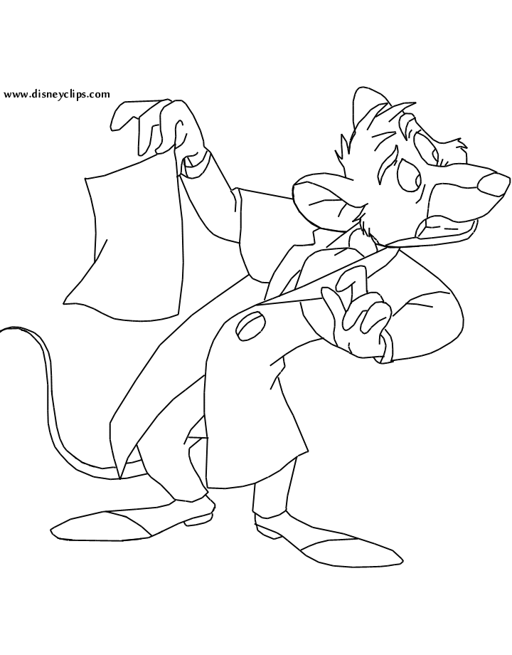 The Great Mouse Detective Coloring Pages | Disneyclips.com