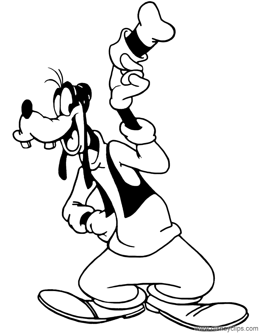 Disney39s Goofy Coloring Pages 4 Disneyclipscom