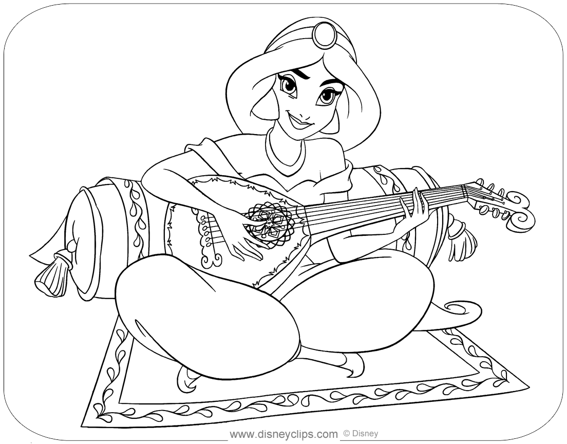 Download Aladdin Coloring Pages 2 Disneyclips Com
