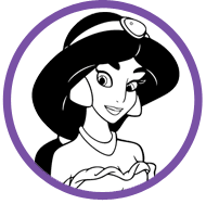 Jasmine coloring page