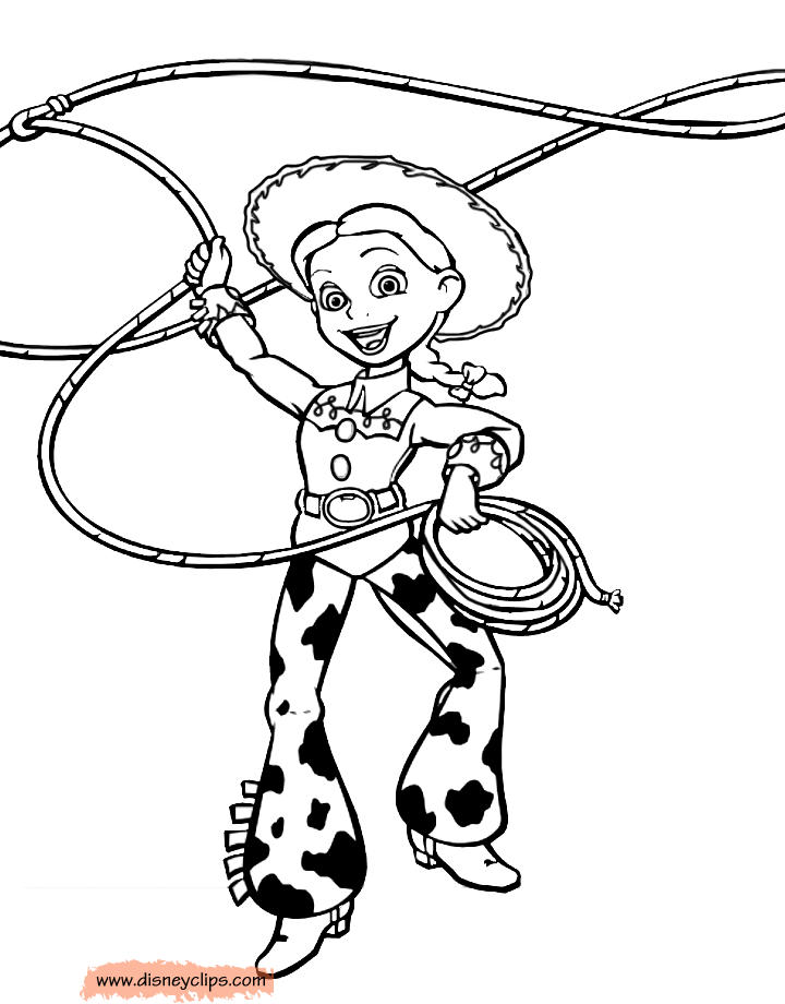 Jessie Toy Story 3 Print Out Coloring Page 3