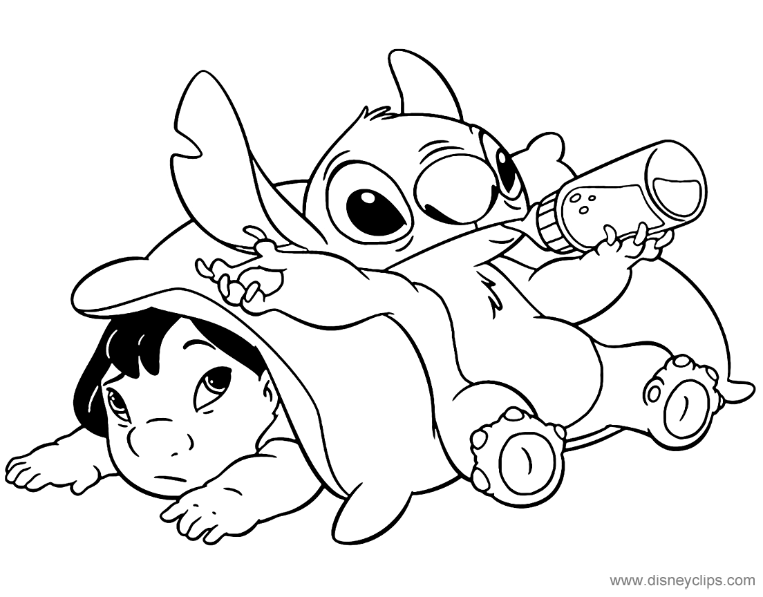 Lilo And Stitch Coloring Pages 4