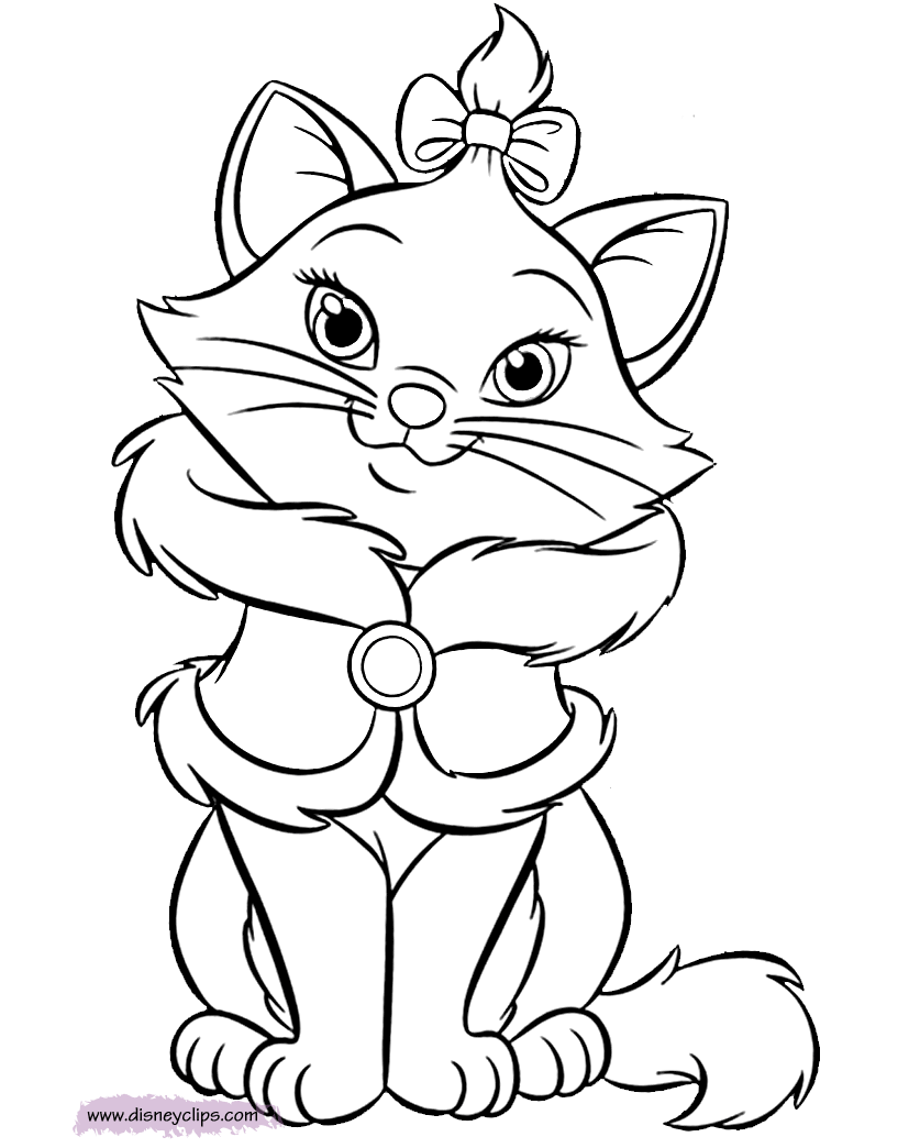 The Aristocats Coloring  Pages  3 Disneyclips com