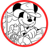 Mickey Mouse & Donald Duck coloring page