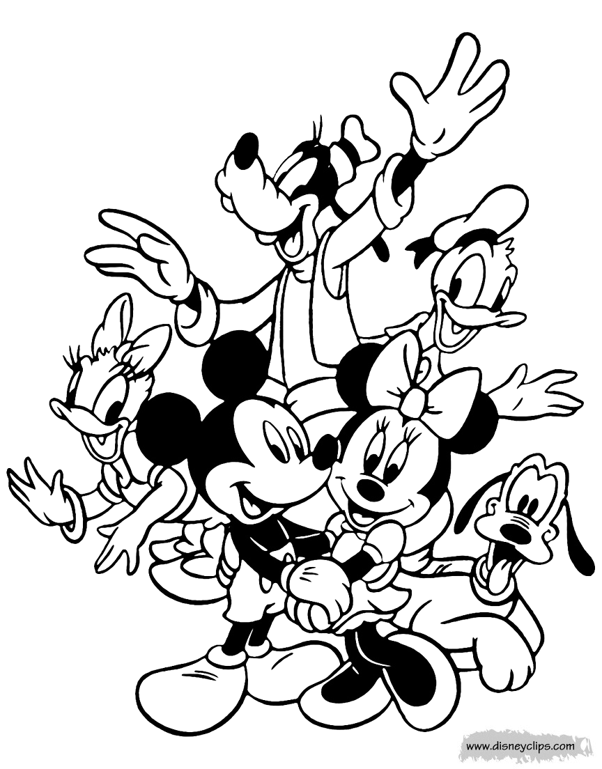 Mickey Mouse And Friends Coloring Pages 6