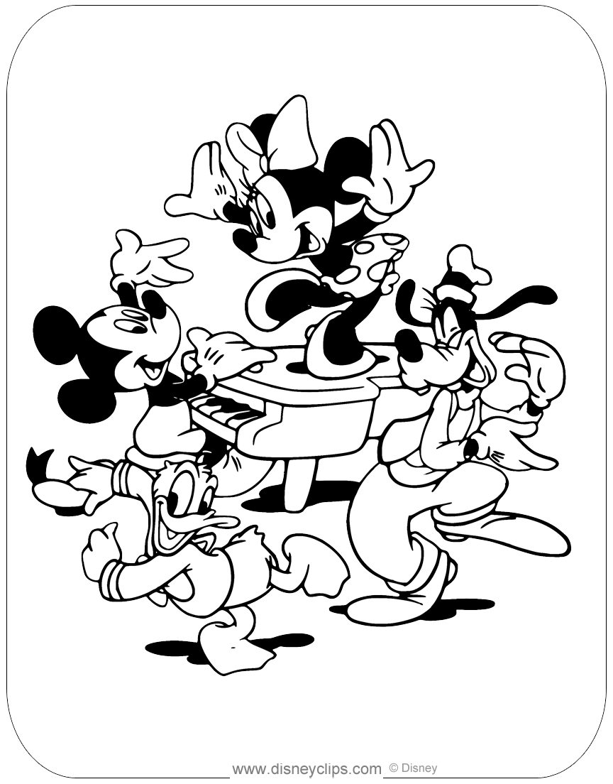 Mickey Mouse & Friends Coloring Pages