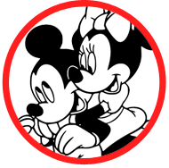 Mickey & Minnie Mouse coloring page