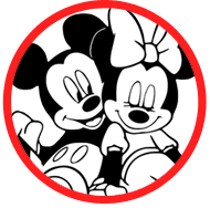 Mickey & Minnie Mouse coloring page