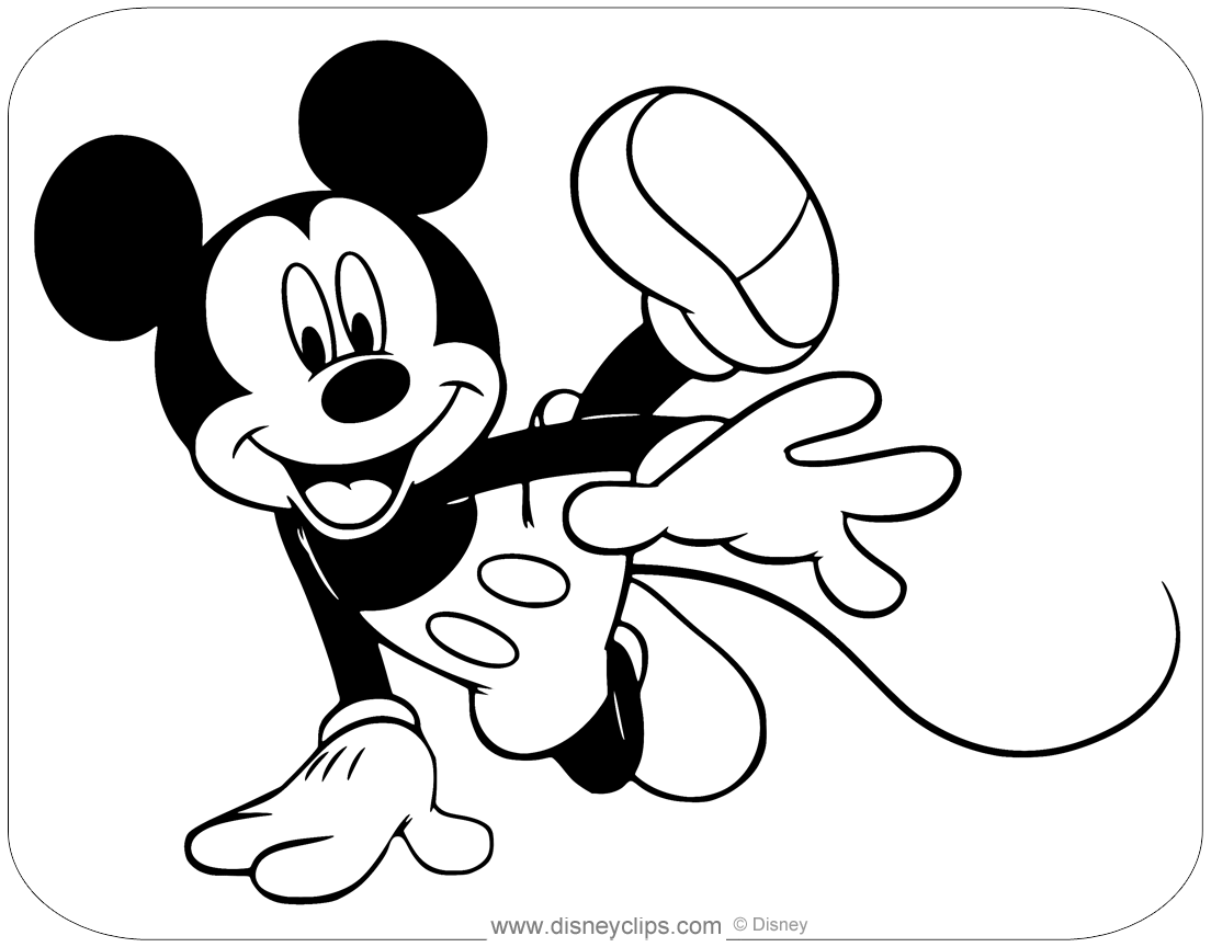 Mickey Mouse Coloring Pages: Fun and Games | Disneyclips.com