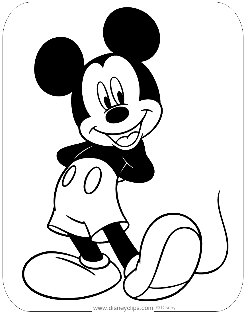 Misc Mickey Mouse Coloring Pages Disneyclipscom