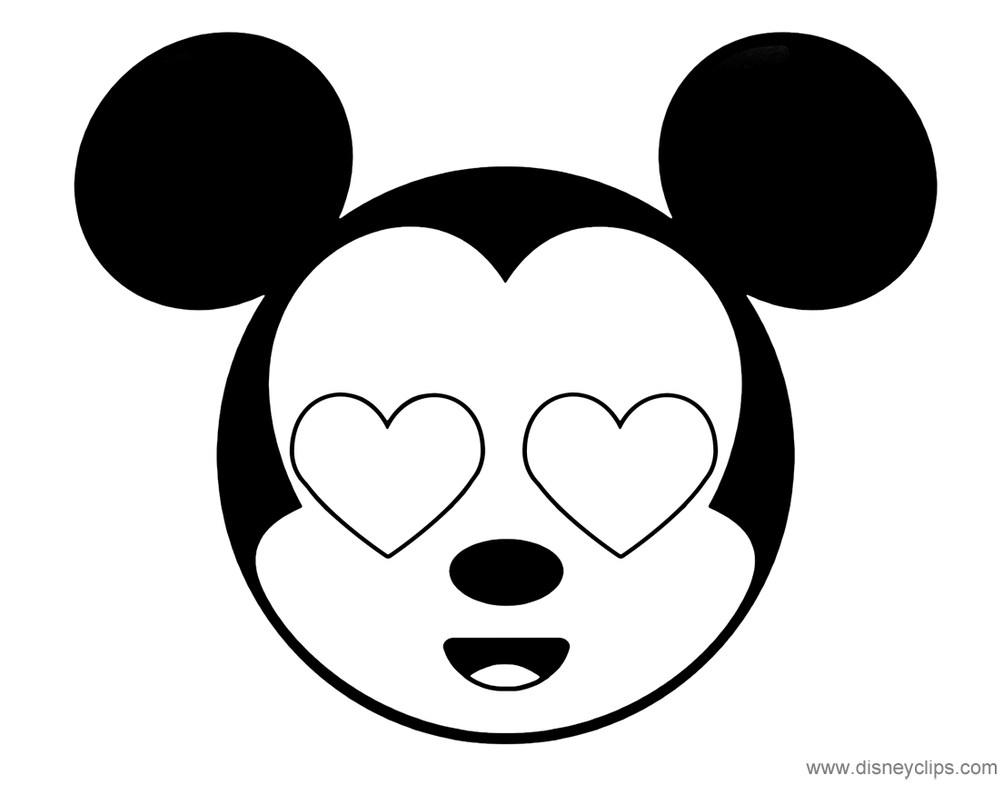 Disney Emojis Coloring Pages (2) | Disneyclips.com