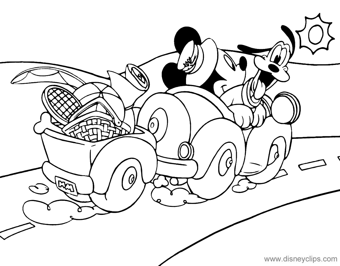 Mickey Mouse & Friends Coloring Pages (7) | Disneyclips.com