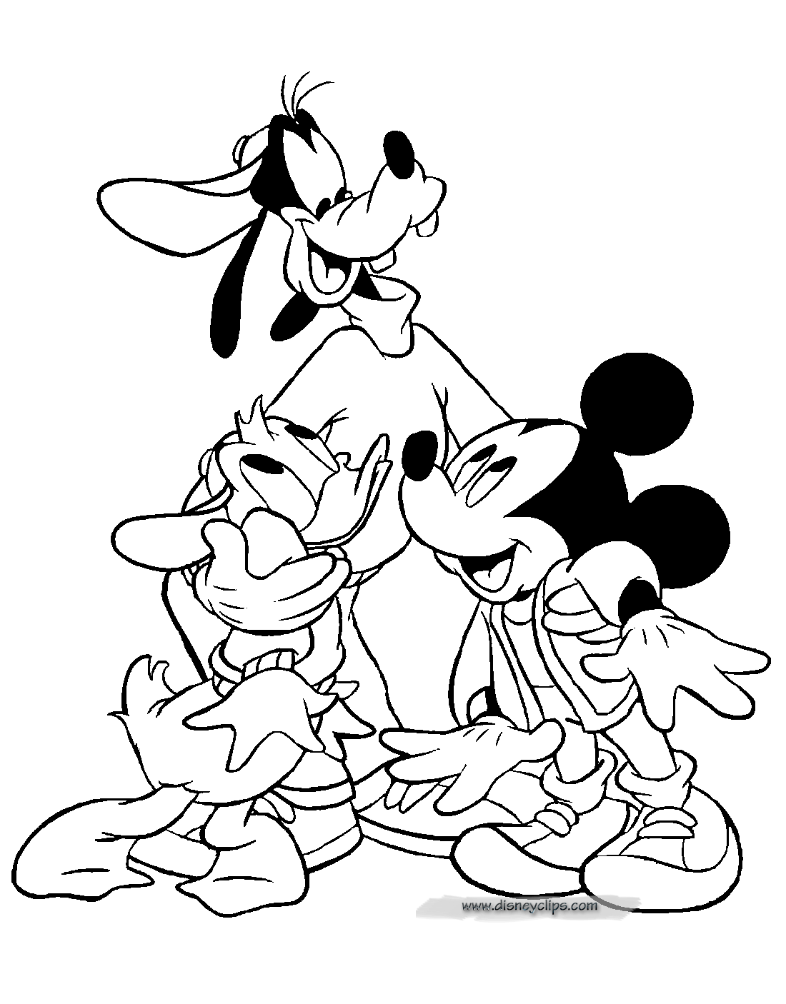 Mickey Mouse & Friends Coloring Pages 3 | Disneyclips.com