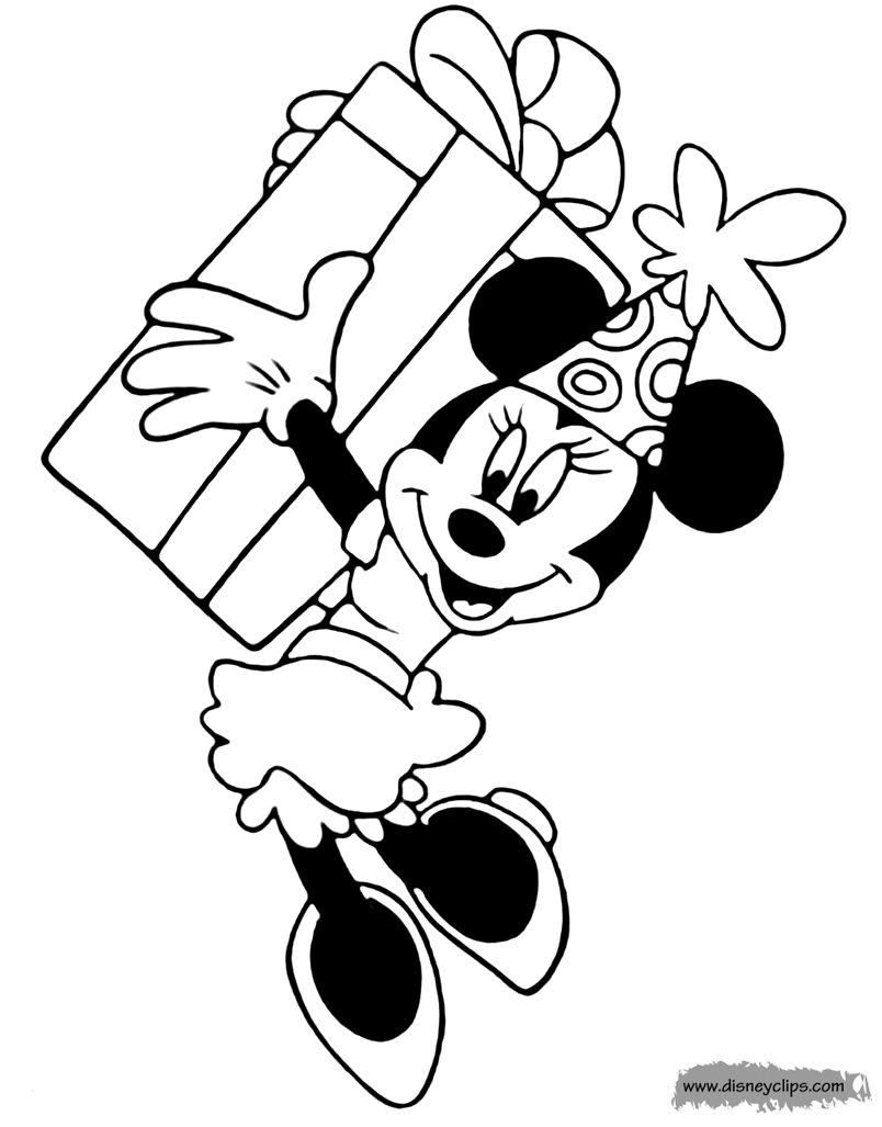 Minnie Mouse Bow Coloring Page Brown Art1944