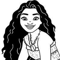 Moana 2 coloring page