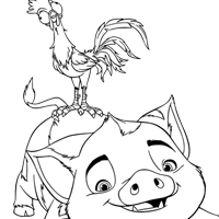 Moana 2 coloring page