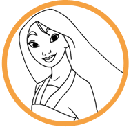 mulan coloring pages for kids