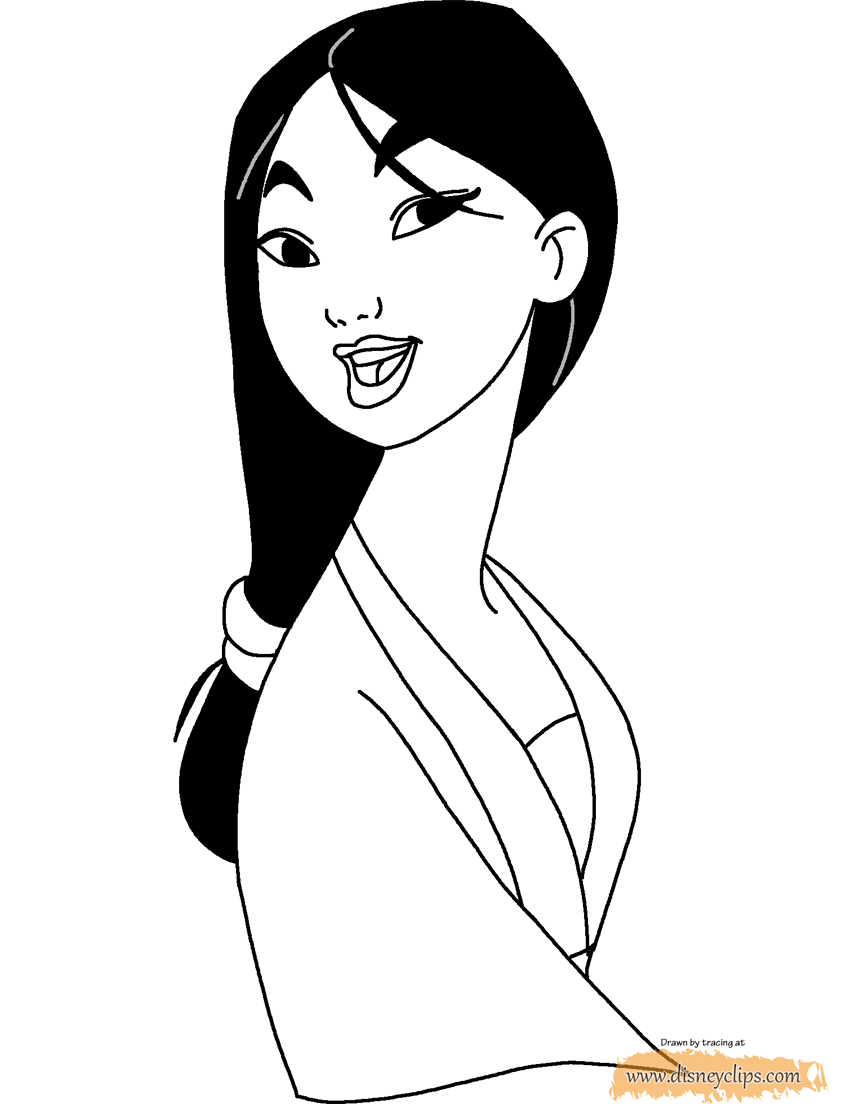Free Printable Mulan Coloring Pages Disneyclips com