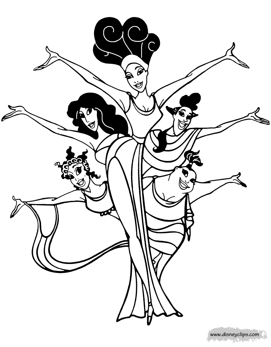calliope muse coloring page