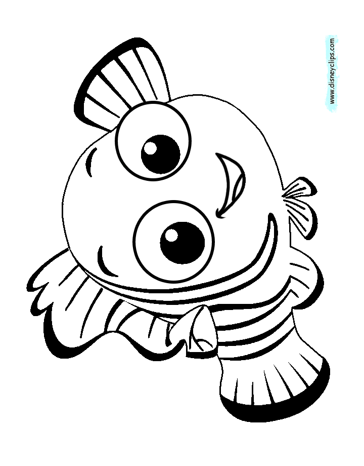pearl from finding nemo coloring page