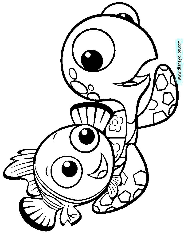 finding nemo coloring pages  disneyclips