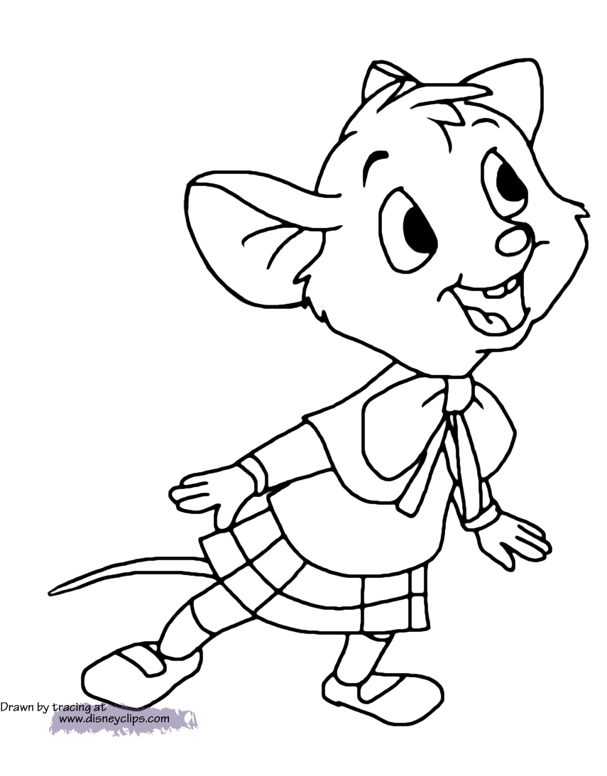 The Great Mouse Detective Coloring Pages Disneyclipscom