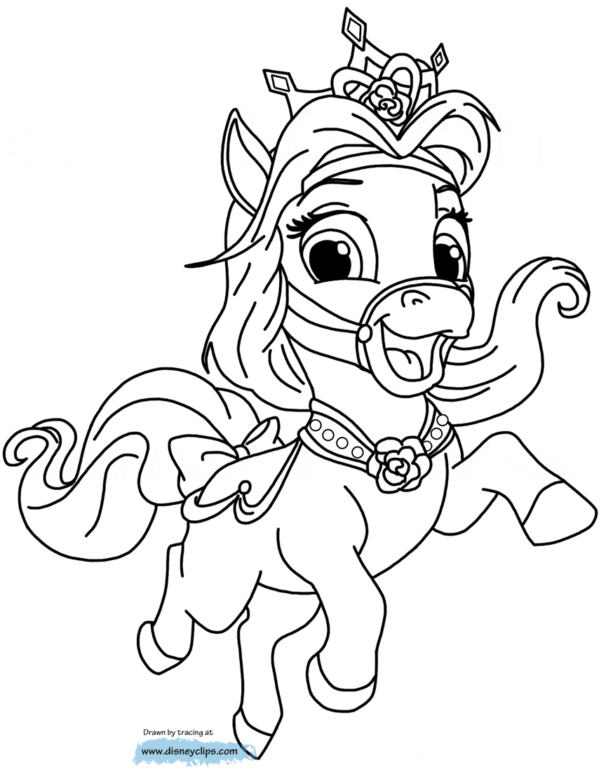 Palace Pets Coloring Pages 3 Disney Coloring Book