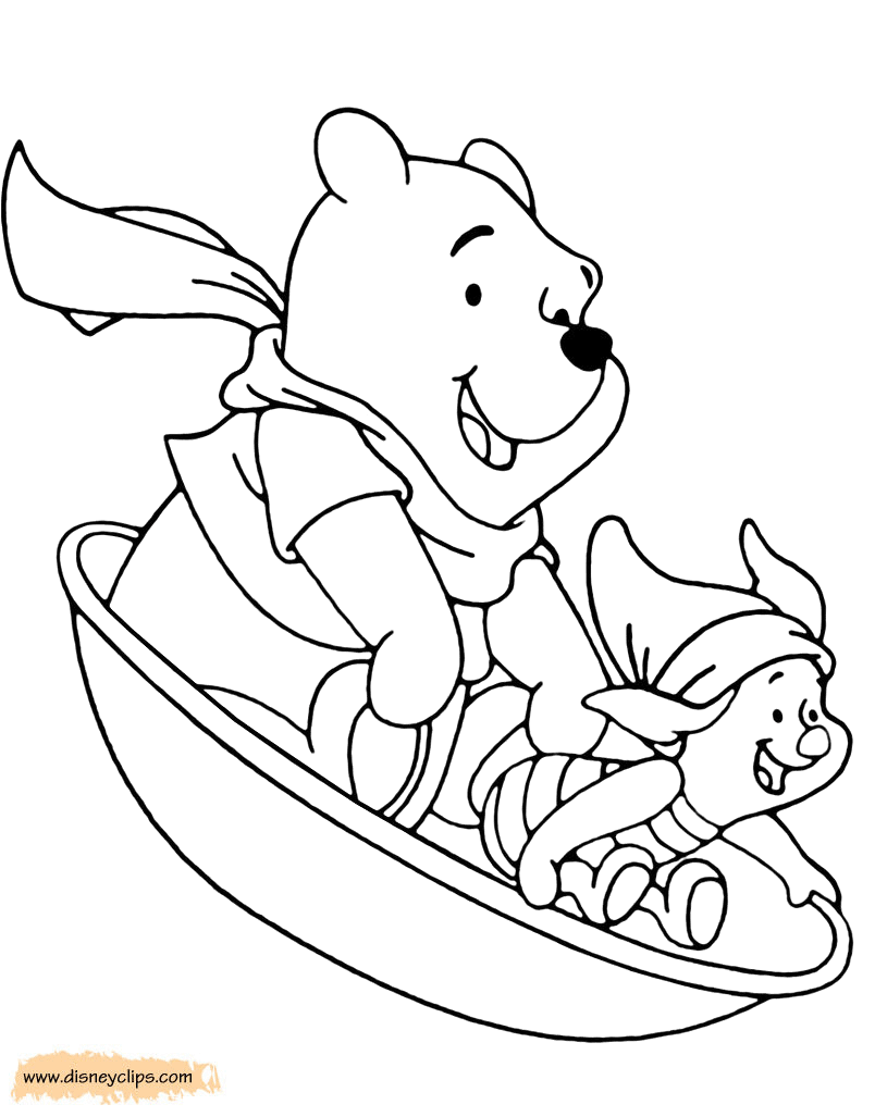 Winnie the Pooh Friends Coloring Pages Disney39s World