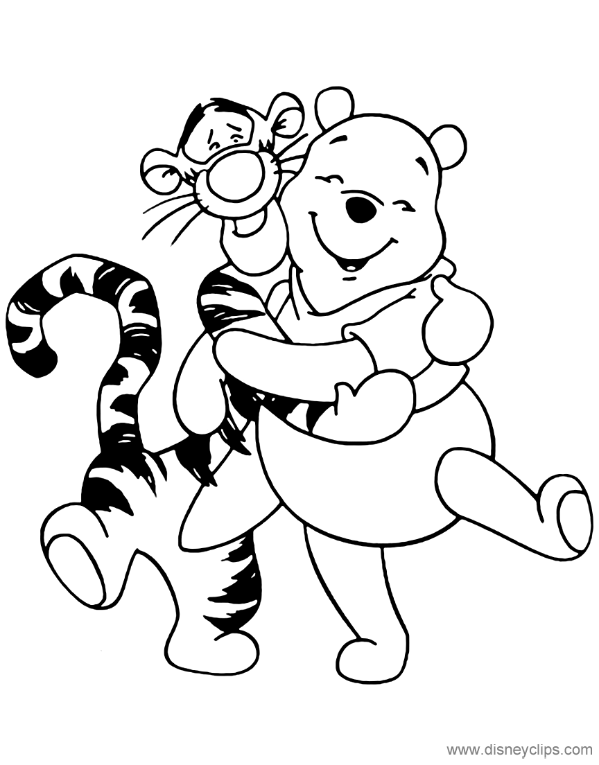 Winnie the Pooh & Friends Coloring Pages 5 | Disneyclips.com