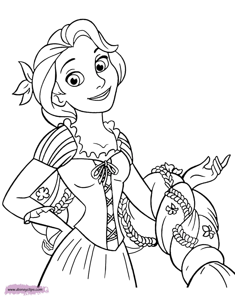 Tangled Coloring Pages (2) | Disneyclips.com
