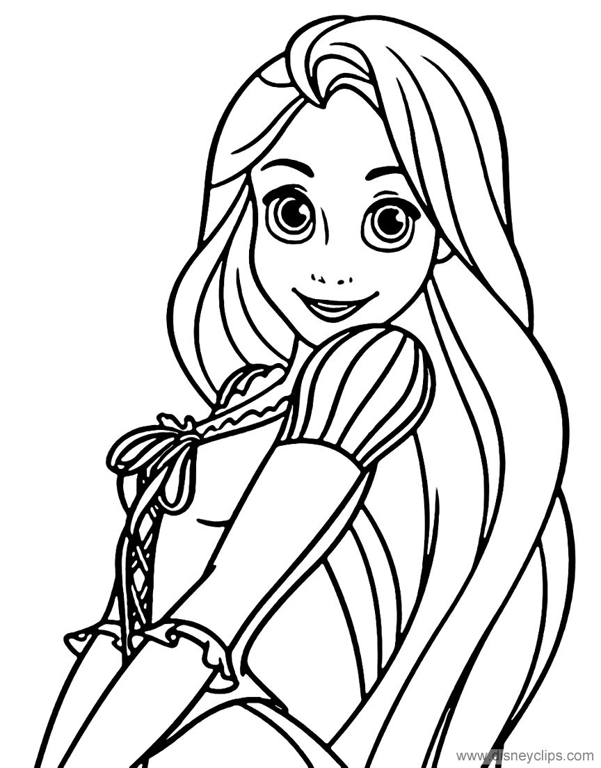 Download Tangled Coloring Pages (2) | Disneyclips.com