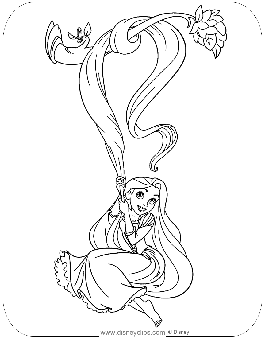 Disney's Tangled Coloring Pages | Disneyclips.com