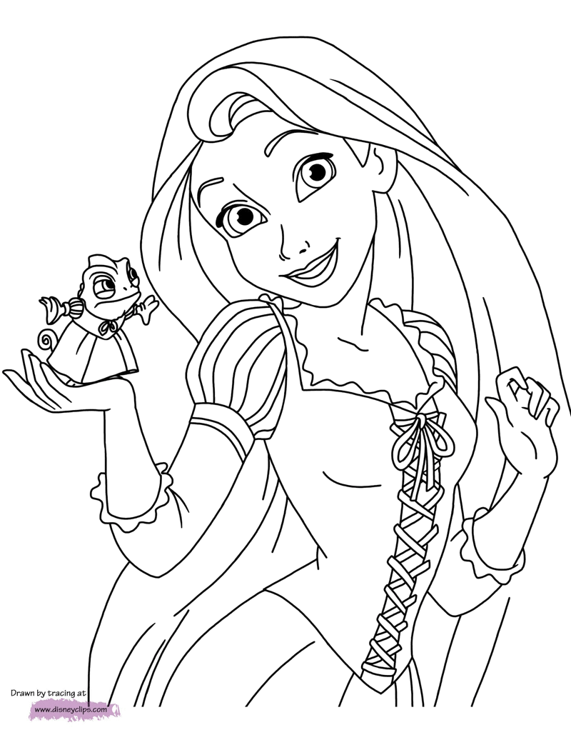 Download Tangled Coloring Pages | Disneyclips.com