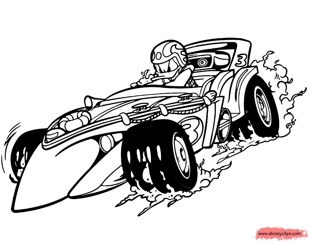 mickey and the roadster racers coloring pages