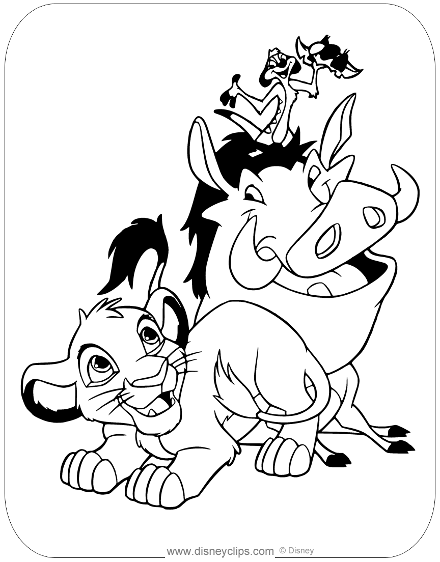 The Lion King Coloring Pages (3) | Disneyclips.com
