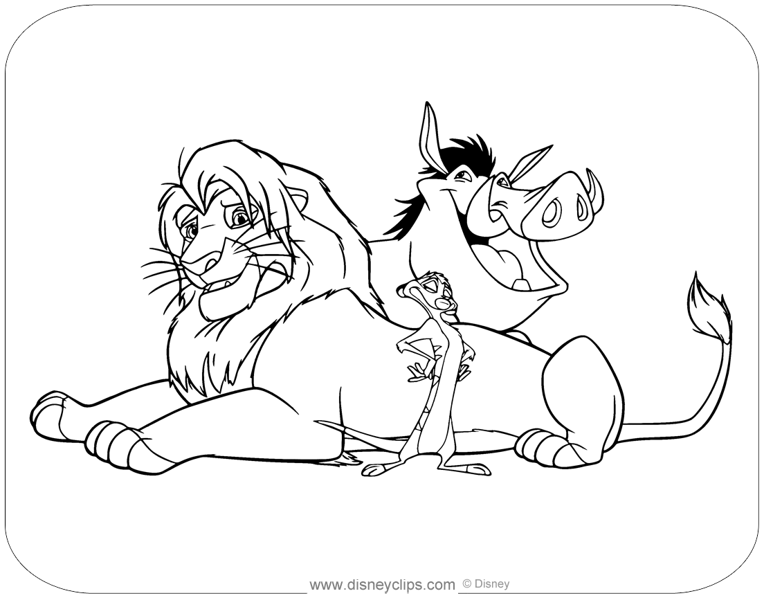 lion king coloring page kovu