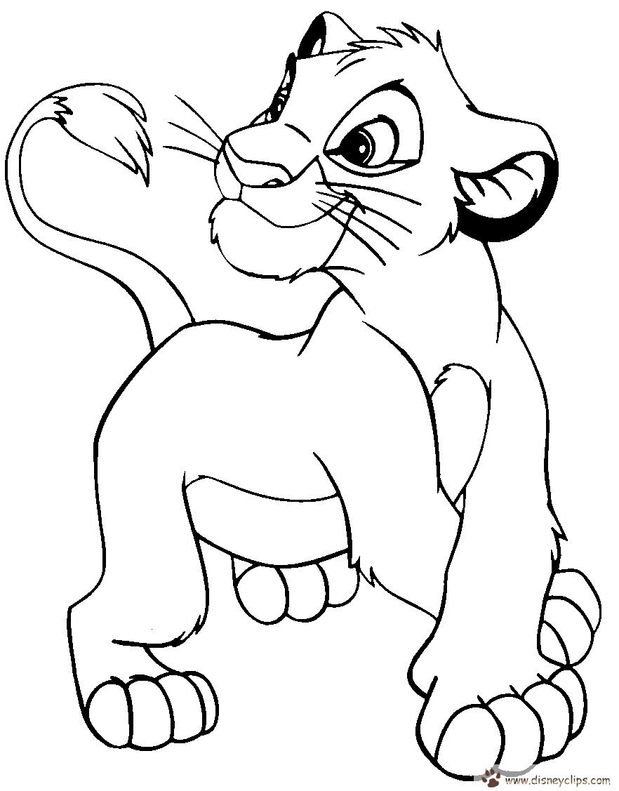 lion king coloring pages nala and simba