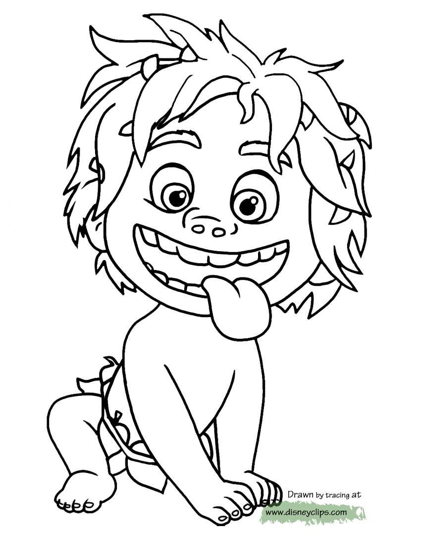 The Good Dinosaur Coloring Pages Disneyclipscom