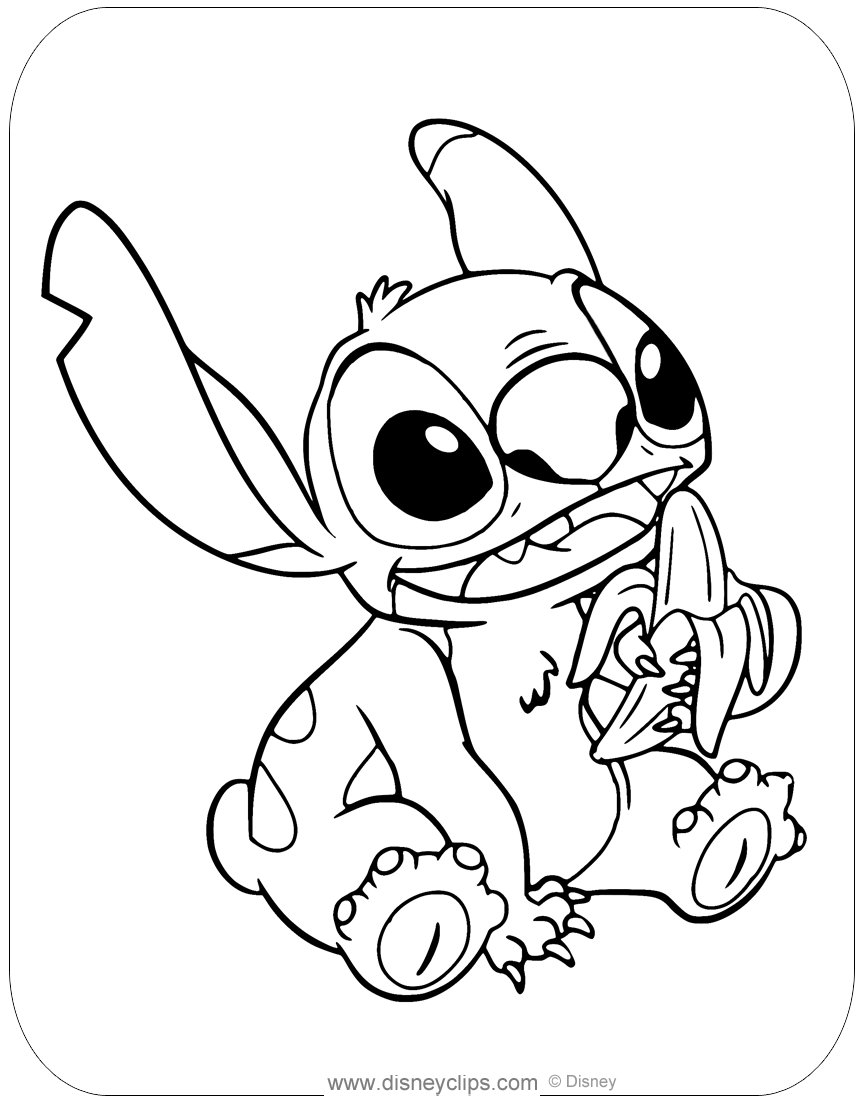 107 Desenhos Lilo e Stitch para imprimir e colorir  Stitch coloring pages,  Stitch drawing, Disney coloring pages