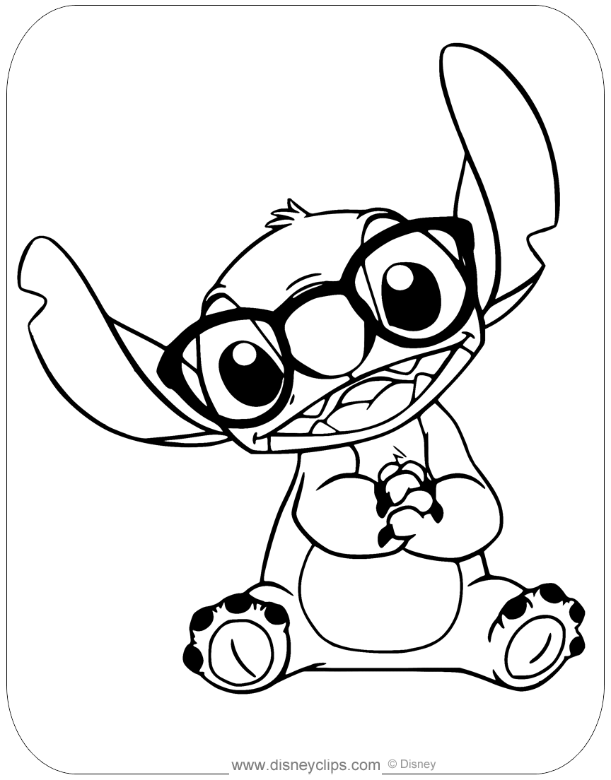 Stitch Coloring Pages Disney - Free Printable Templates