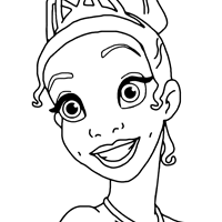 Tiana coloring page