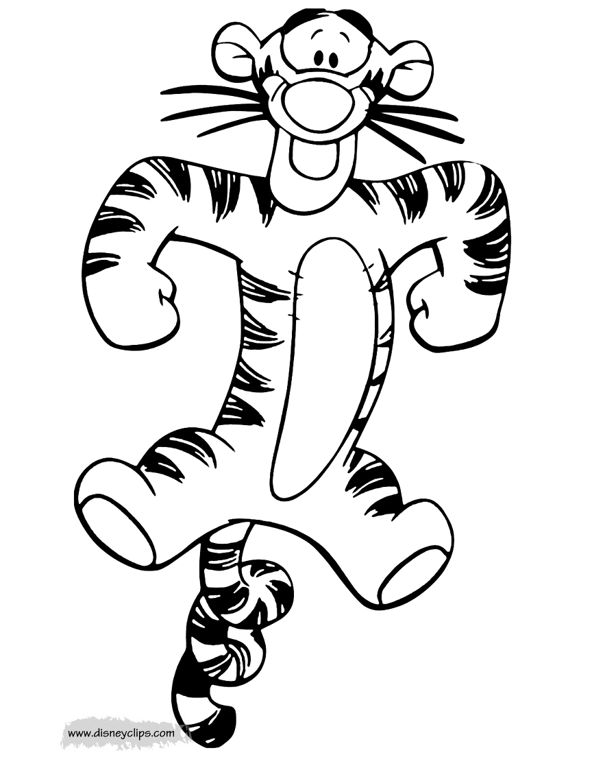 Tigger Coloring Pages Book Disneyclips Colouring Disney Printable ...
