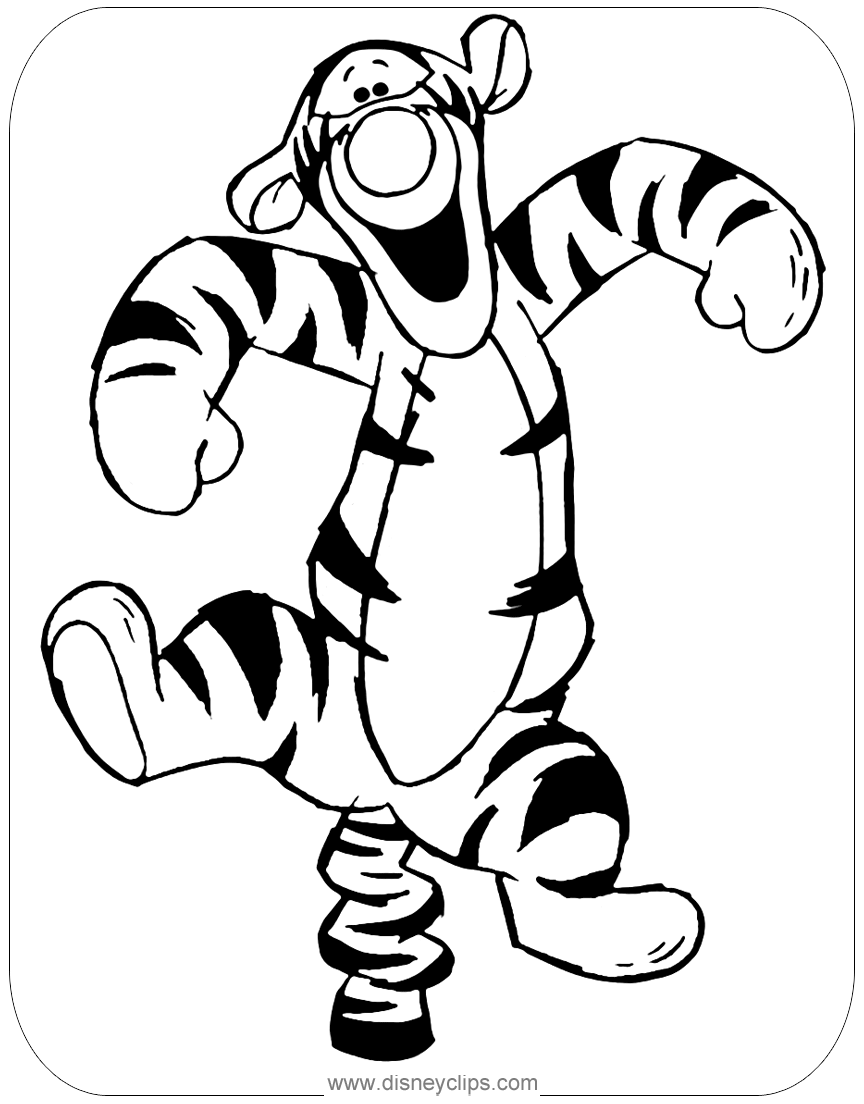 Tigger Coloring Pages For Kids