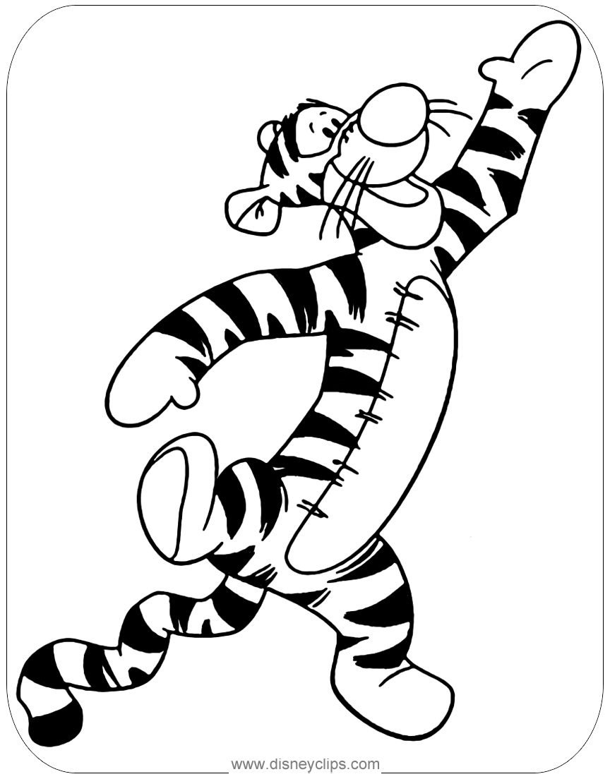 Nice Tigger Posters Coloring Page Disney Coloring Sheets Coloring The
