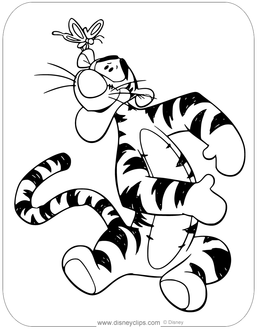 Coloring Pages Of Tigger Coloring Pages
